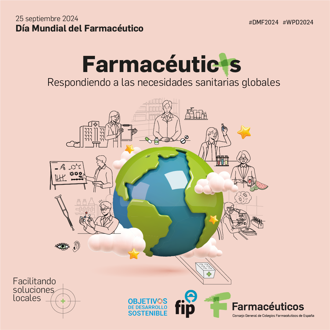 Cartel de la campaña del Consejo General de Colegios Farmacéuticos de España.