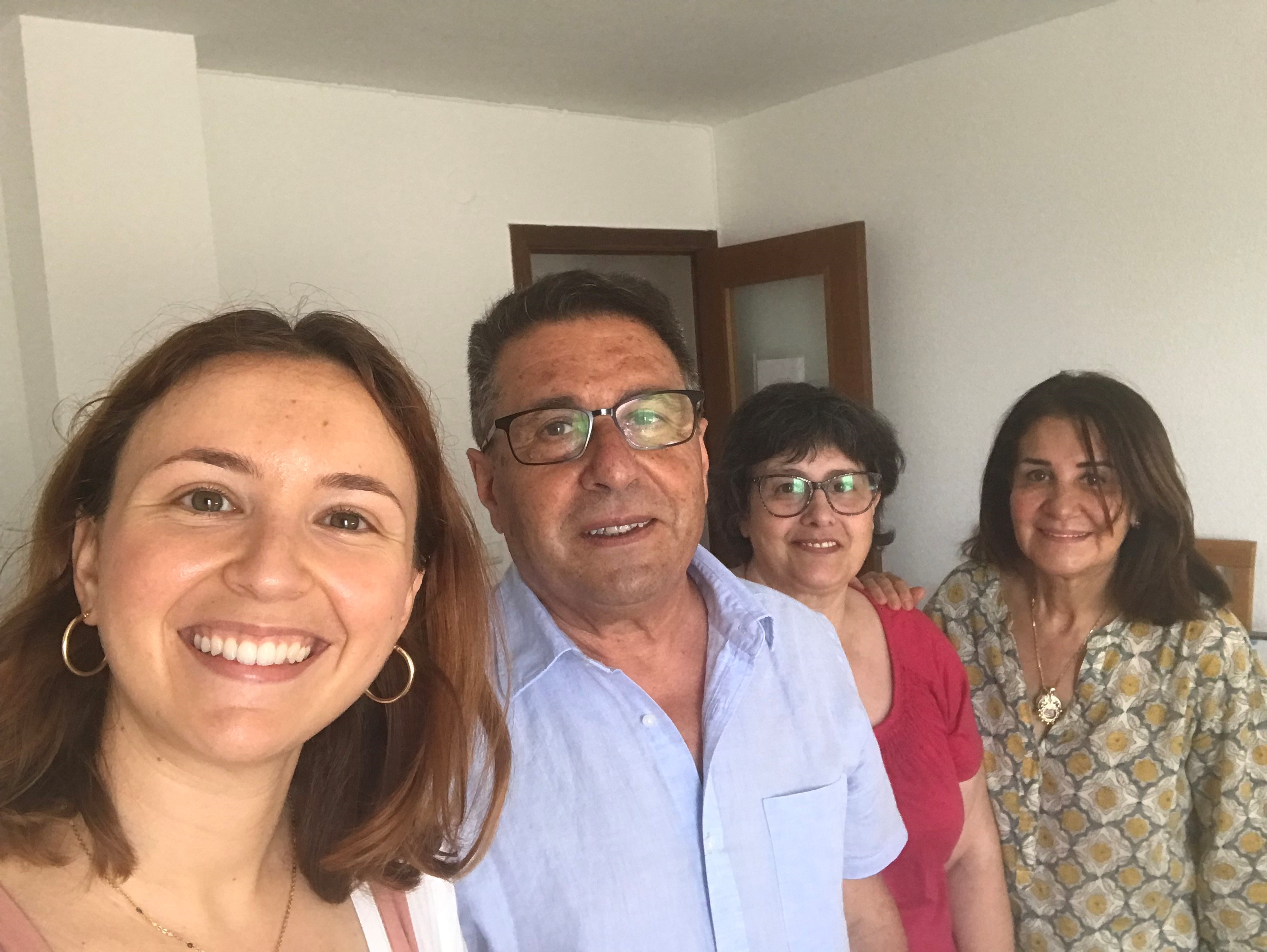 Almudena Amaya, Rocío Guerra, Rafael Alfonso y María José Gabarda durante el encuentro