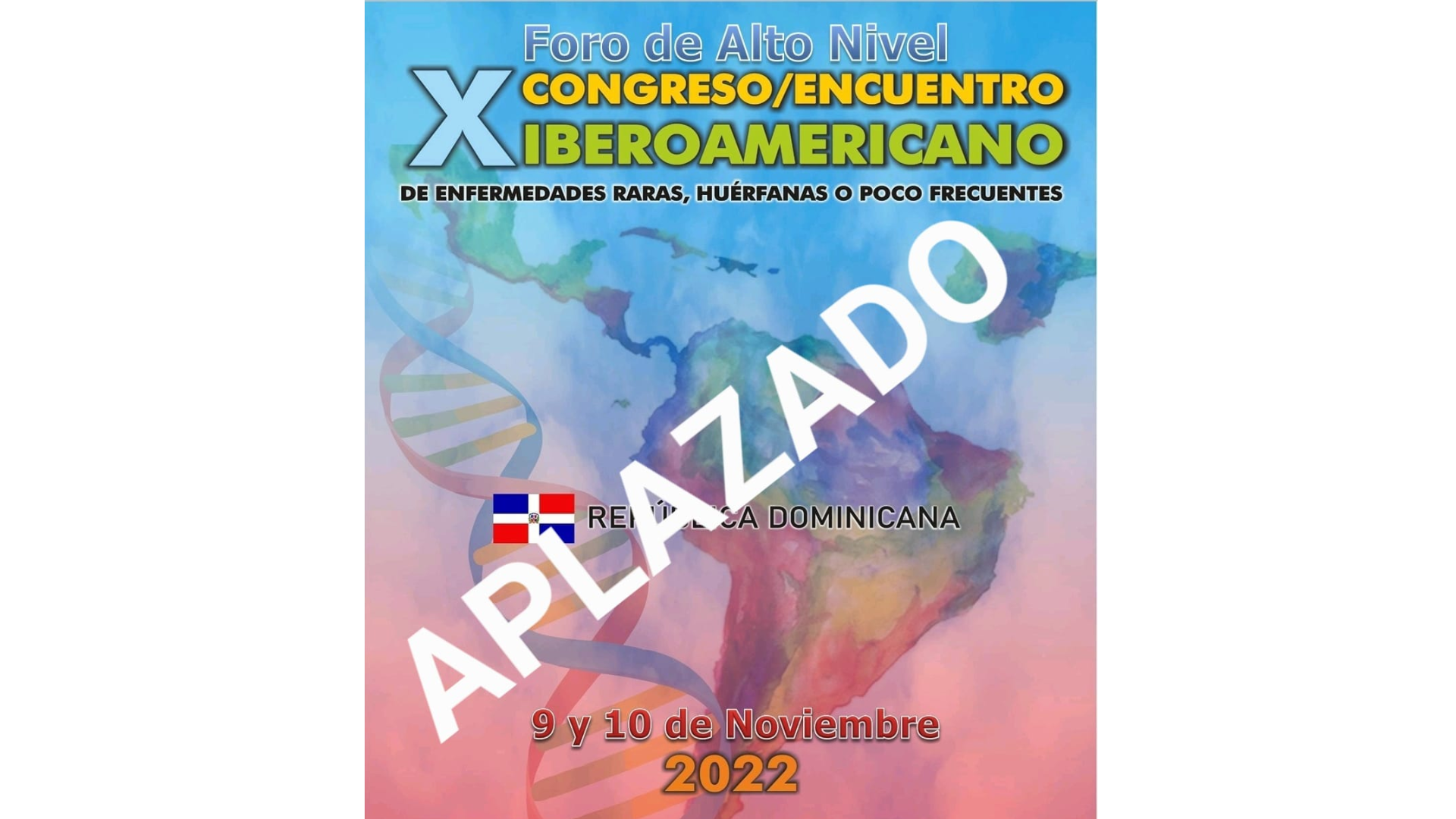 CARTEL DEL EVENTO APLAZADO