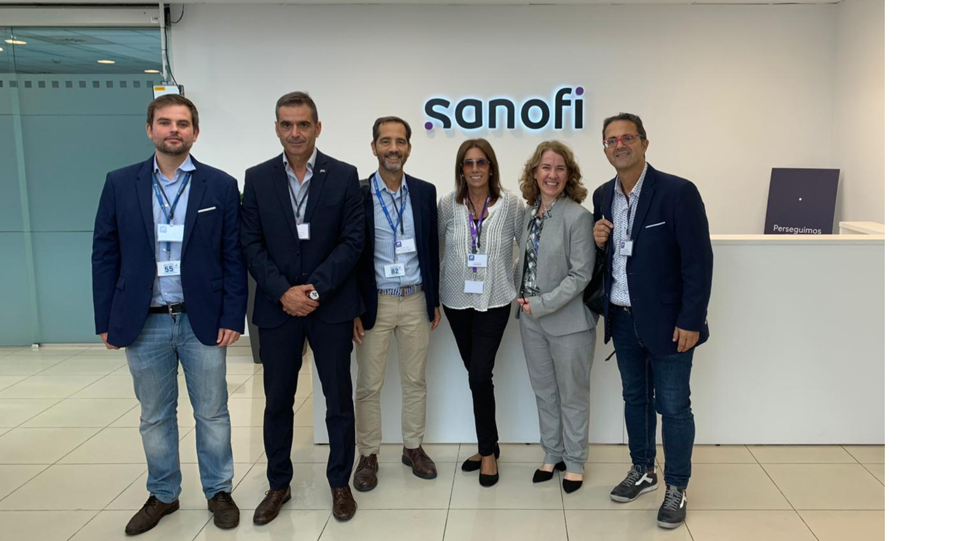 Juan en las oficinas de sanofi