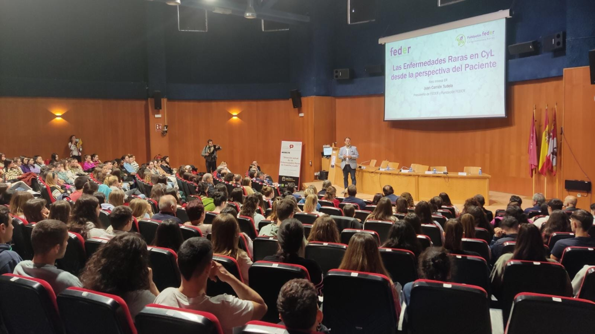 Juan Carrión en el auditorio