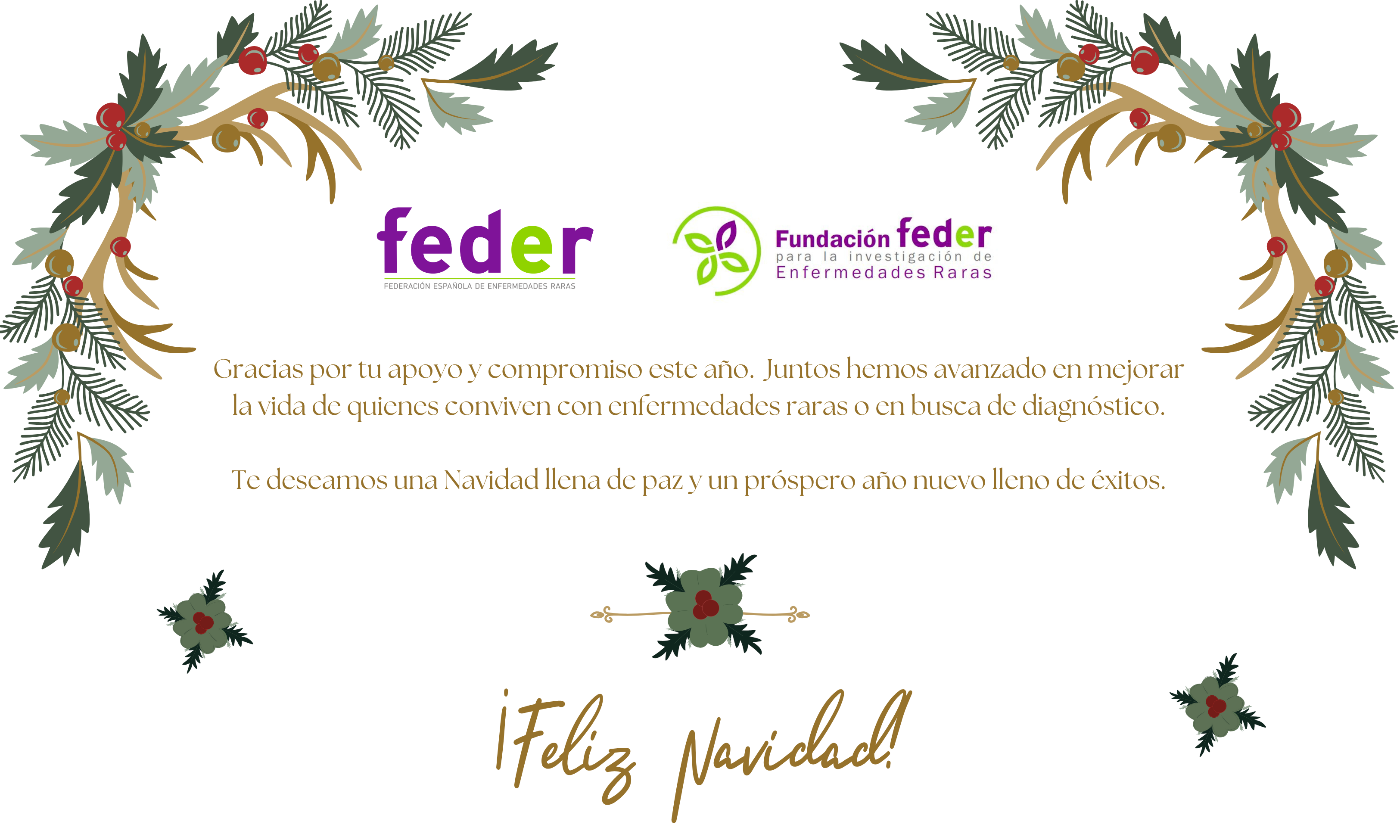 Felices fiestas FEDER