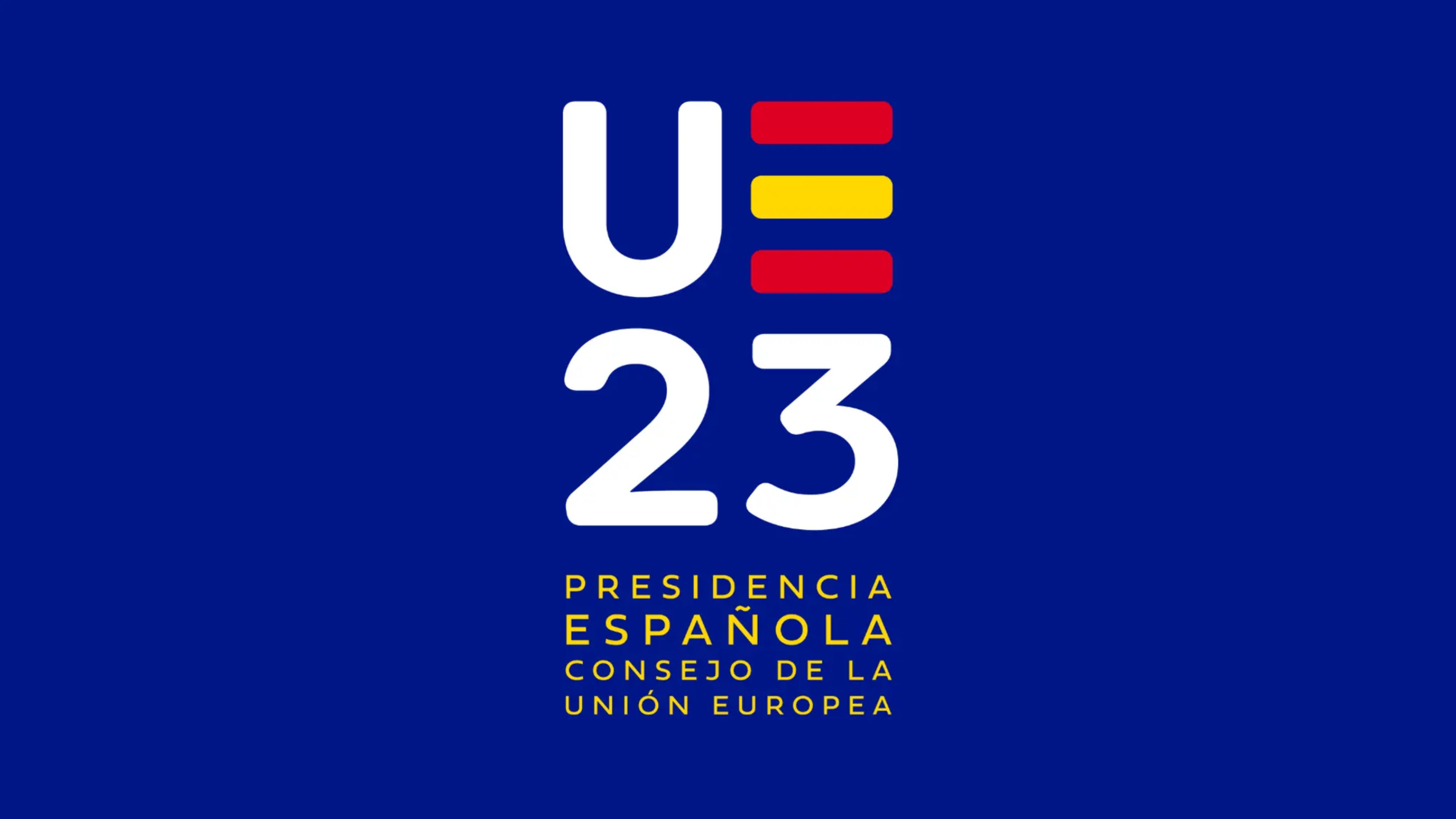 Logo de la Presidencia española del Consejo de la Unión Europea.