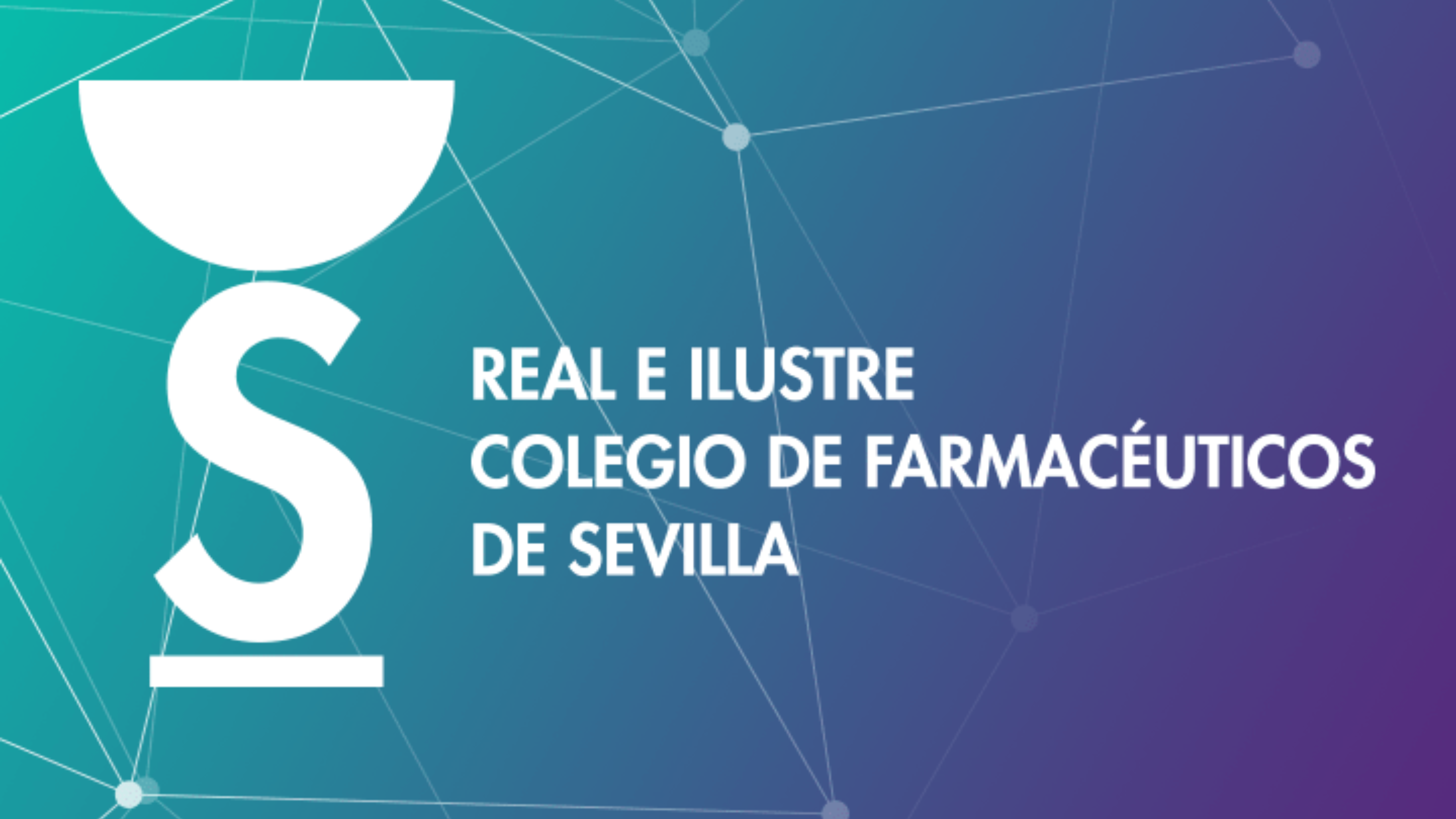 Logo del del Real e Ilustre Colegio de Farmacéuticos de Sevilla.