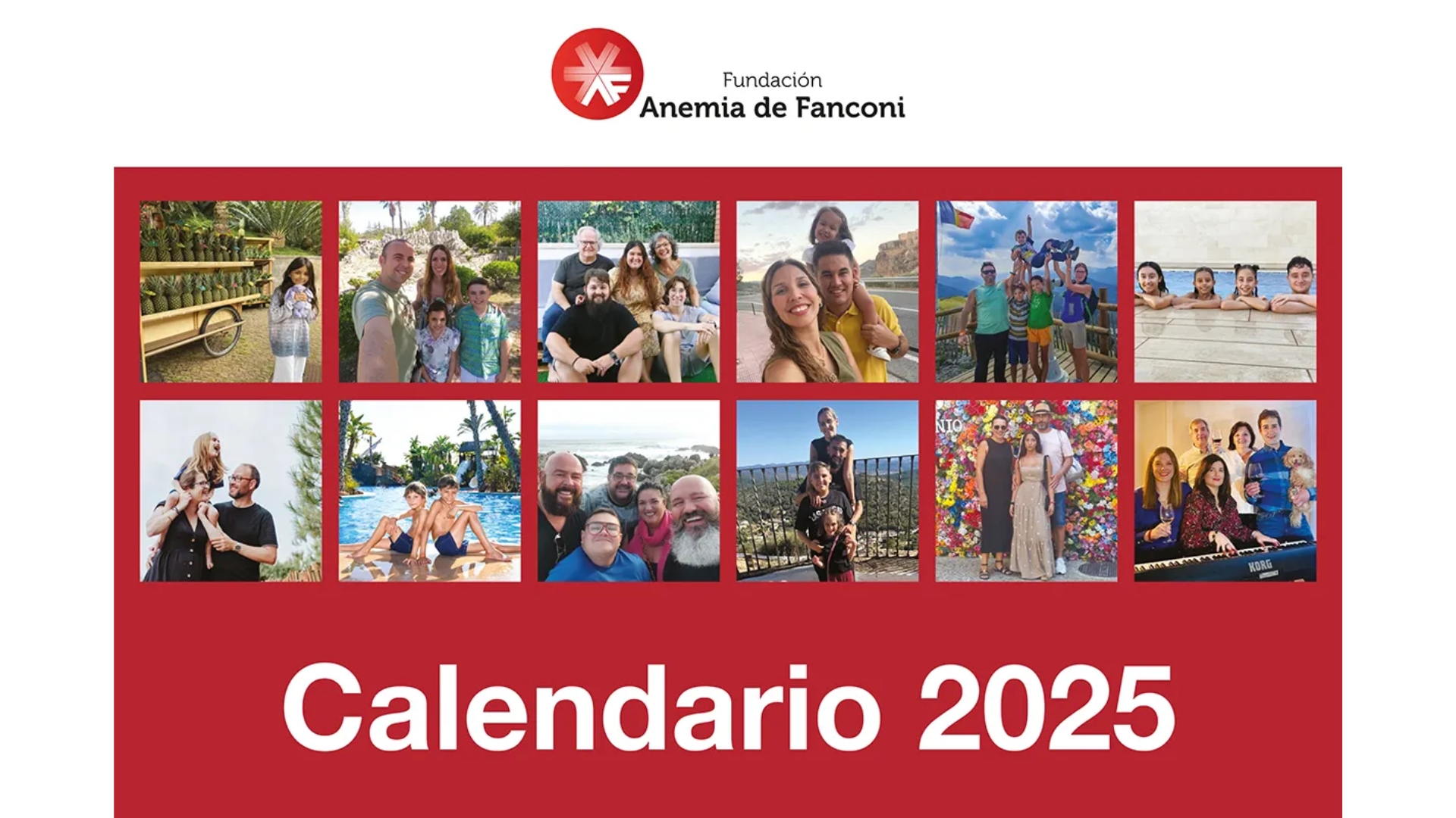 Calendario 2025 Fundación Anemia de Fanconi