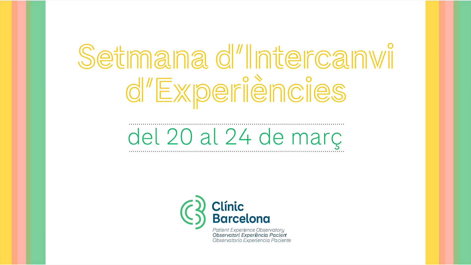 El Observatorio Experiencia Paciente del hospital Clínic Barcelona promueve dentro de su Semana de Intercambio de Experiencias una Jornada sobre enfermedades raras