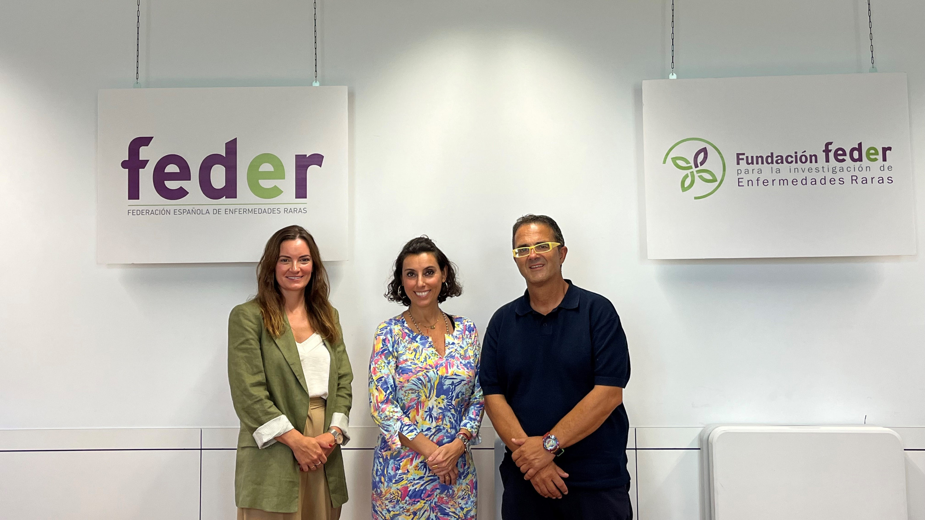 Isabel Motero, Felicitas Colombo y Juan Carrión en la reunión