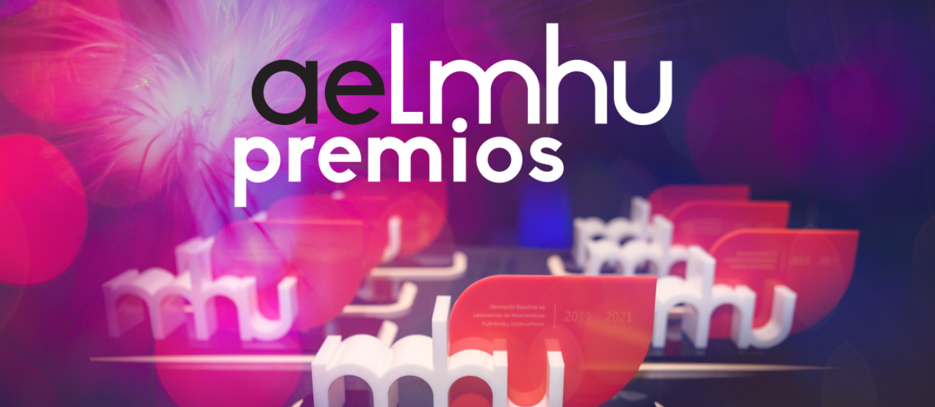 Imagen corporativa de los Premios AELMHU.