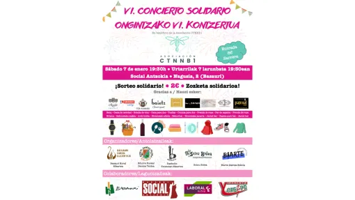 Cartel del concierto solidario