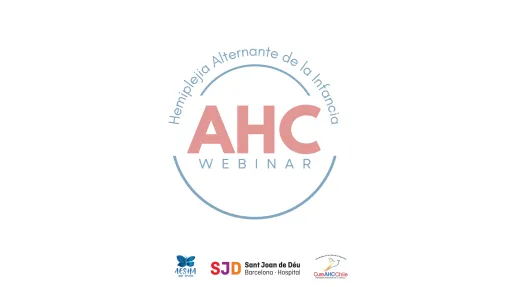 Logo de AHC en color rosa y azul