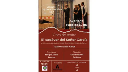 Obra de teatro. El cadáver del Señor García