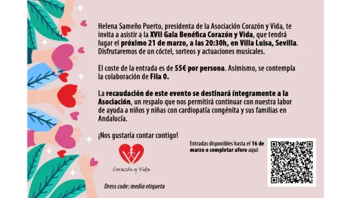 XVII Gala Benéfica Corazon y Vida