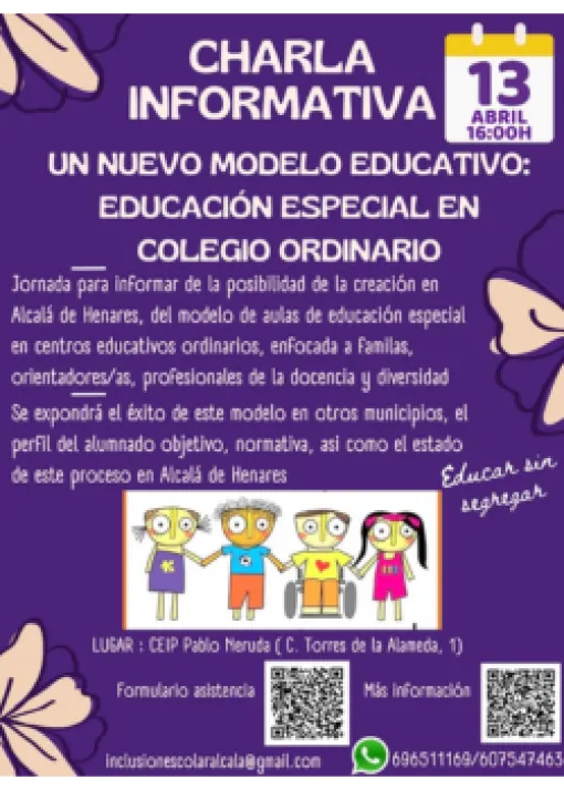 Jornada Informativa sobre un nuevo modelo para la educación especial en Alcalá