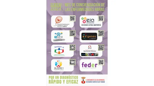 Cartel del mes de la concienciación sobre las enfermedades raras