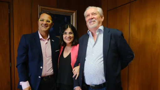 Juan Carrión, Carolina Darias y Germán López.