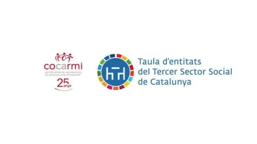 Logo del COCARMI + logo de Mesa de entidades del Tercer Sector Social de Cataluña