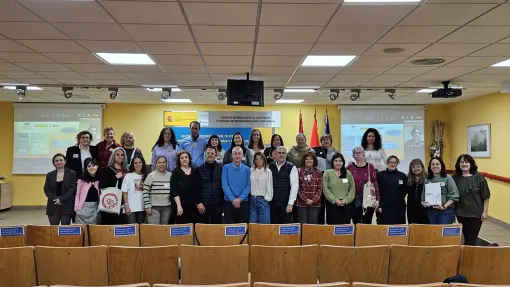 Foto de familia de la XIII Escuela de Formación Creer FEDER Formando lideres inspirando acciones. 24 y 25 de octubre en Burgos