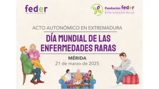 Acto autonómico en Extremadura por el Día Mundial de las Enfermedades Raras en Mérida 21 de marzo de 2025