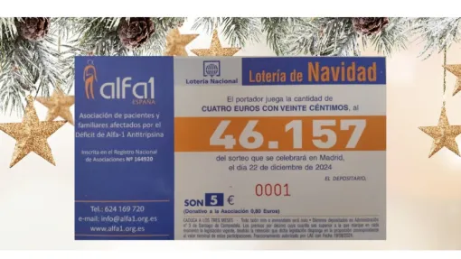 Décimo de la lotería de Navidad de Alfa-1