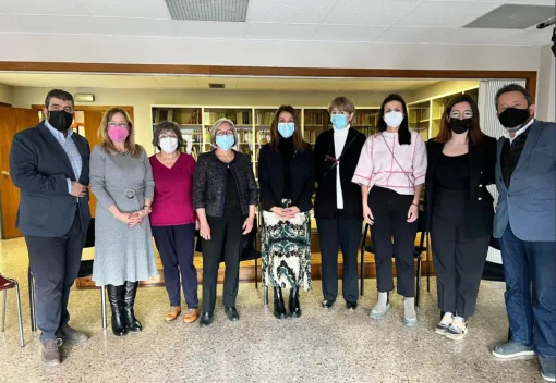 Maritxell Budó junto a representantes del Consell Consultiu de Pacients de Catalunya