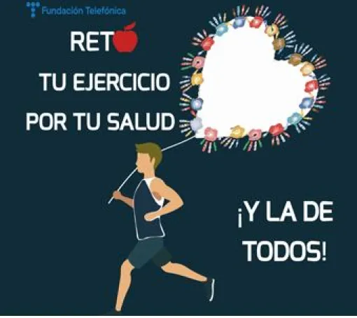 Cartel Reto tu ejercicio por tu salud